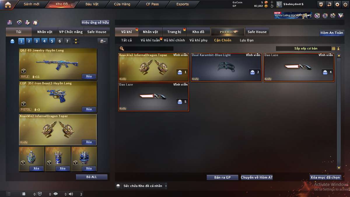shop acc cf uy tin gia re